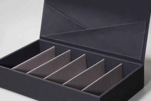 Display Box 6 Inserts Black PU - Image 3