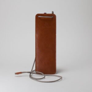 Draw Pouch Leather-like PU Light Brown