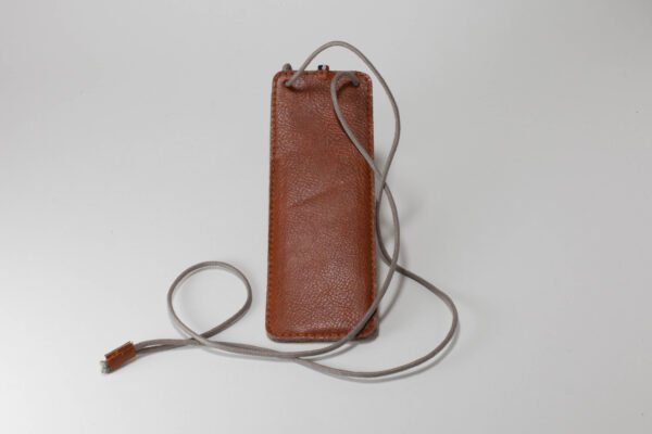 Draw Pouch Leather-like PU Light Brown - Image 2