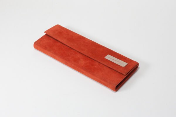 FF62C Faux Suede Orange Brown - Image 3