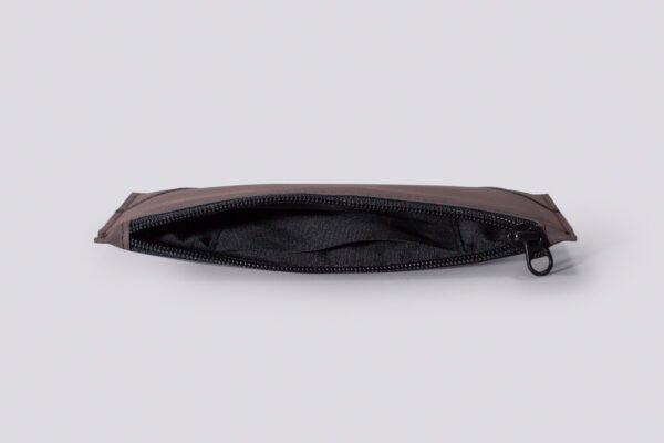 KSP045 Zipper Case PU Dark Brown - Image 3