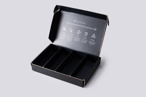 Home try-on paper box #718 Black