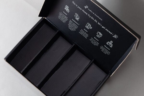 Home try-on paper box #718 Black - Image 3