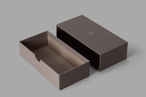 Front Boxslider with finger hole for KSP005 Grey Faux Leather - Image 2