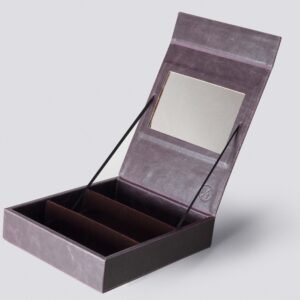 Display Box _ 3 Inserts Storage with Mirror