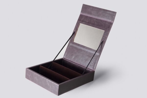 Display Box _ 3 Inserts Storage with Mirror