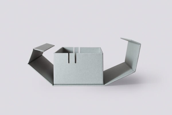 Two-slotted Paper Box KSP005 Light Grey - Image 2