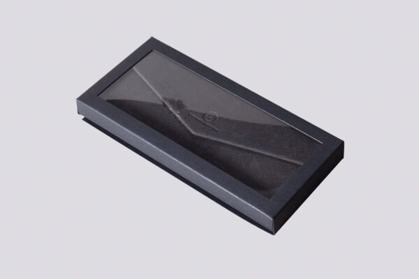 Interlock Paper Box with Window Black - Image 2