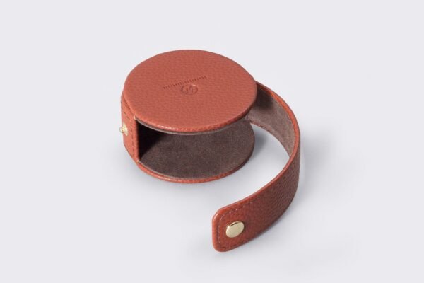 HK0040-1 Lens Case Pebble PU Brown - Image 3